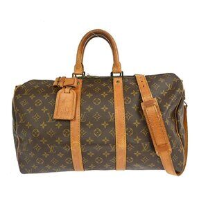 LOUIS VUITTON KEEPALL BANDOULIERE 45 HANDBAG MONOGRAM M41418 VI881 NQ00951